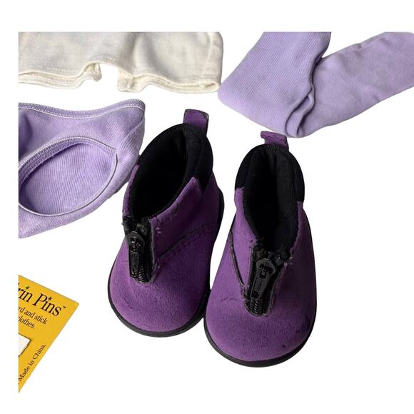 American Girl Today GO ANYWHERE OUTFIT Skirt Top Sweater Shoes Tights Panty BOX - Picture 9 of 13